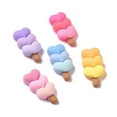 thumbnail image 1 of 200pcs Cute Opaque Resin Decoden Cabochons Ice Cream with Heart Imitation Food Mixed color 32x15x8mm, 1 of 4