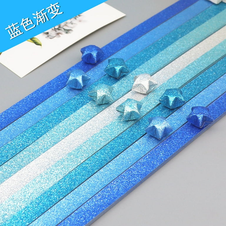 200pcs Diy Origami Paper Origami Star Paper Glitter Folding Paper For Craft  Projects 