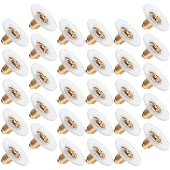 FENGGUIQU 200pcs Metal Earring Backs Safety Stoppers Jewelry Making Accessories for