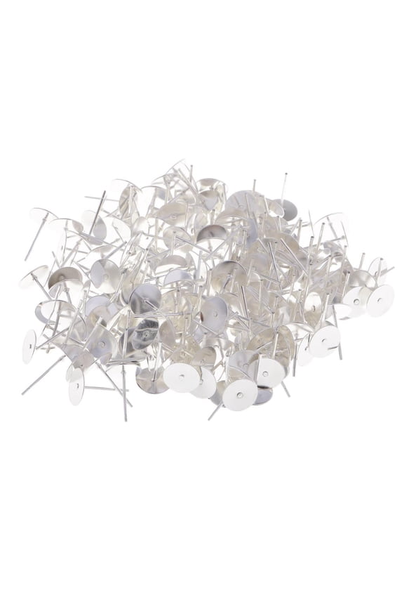 200pcs Earring Stud Post with Jewelry Making Findings 10mm