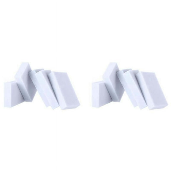 200pcs Eraser Melamine Foam Cleaner Magic Sponge Multi-Functional Soft White
