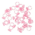 thumbnail image 1 of 200pcs False Eyelash Glue Holder Glue Rings for Eyelash Extensions Lash Glue Rings Glue Holder for Eyelash Extensions Eyelashes with Glue Tattoo Rings Cups Eyelash Glue Cup Make up, 1 of 5