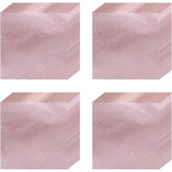 200pcs Foil Candy Wrappers, 6 x 6 Inch Chocolate Bar Wrappers, Aluminum Foil Paper for Caramel Candy Packaging Decoration (Light Pink, Orange Peel) Light Pink