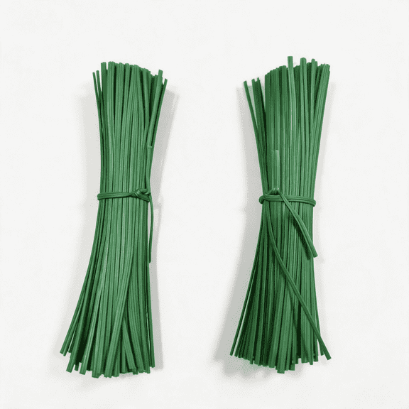 200pcs Garden Twist Ties, 7.8" Reusable Green Plant Ties with Rugged Metal Inner Core, Multi-Purpose Cable Ties for Gardening, Home Office Organization, and Bag Sealing
