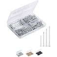 thumbnail image 1 of 200pcs Hardware Nail Assortment Kit with Storage Case, Heavy Duty Wall Hanging and Woodworking Nails, High-Strength Metal Picture Frame Hanging Set, 1 of 2