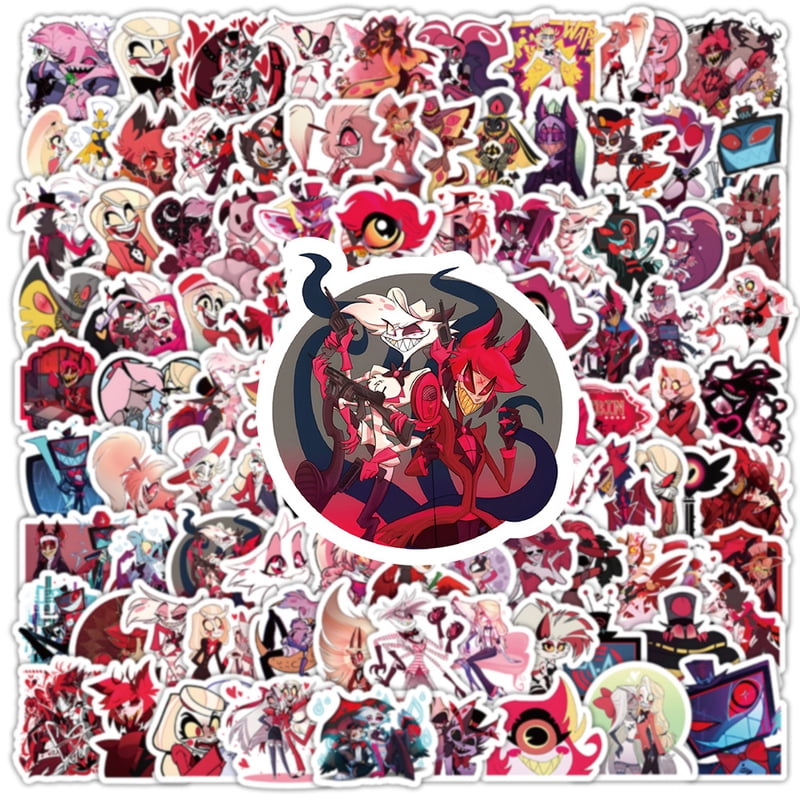 200pcs Hazbin Hotel Cartoon Stickers Anime Helluva Boss Decals Toy DIY ...