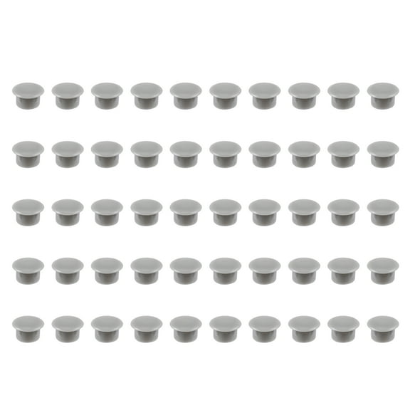 YOSADIER Grey Screw Caps and Hinge Hole Plugs for Cabinets, 200 Pieces, Protective Covers for Furniture Hardware