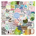 thumbnail image 1 of 200pcs Inspirational Stickers for Teens Adults, Motivational Stickers for Water Bottles Laptop, Positive Stickers Quote Words Vinyl Decals for Notebook, 1 of 9