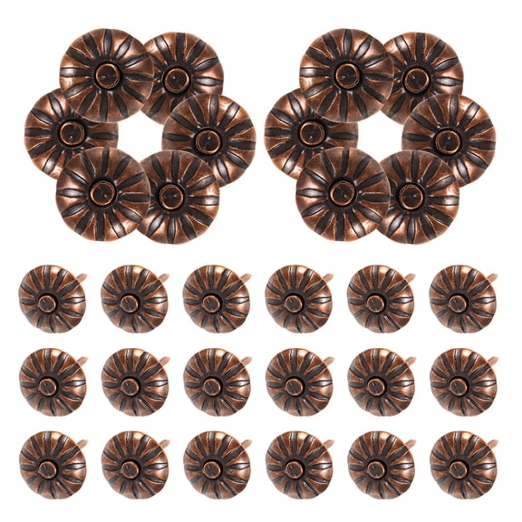 200pcs Iron Upholstery Tacks Furniture Upholstery Nails Vintage Push Pin Upholstery Tack Decorative Furniture Upholstery Tack Carpet Sofa Tack