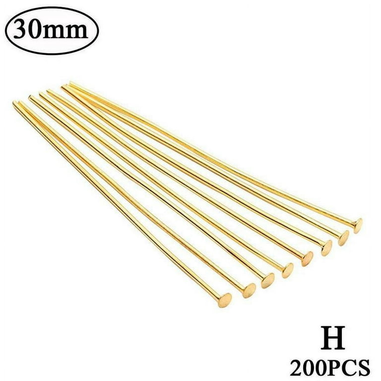 200pcs Flat Head Pins for DIY Jewelry Making Necklace Earrings
