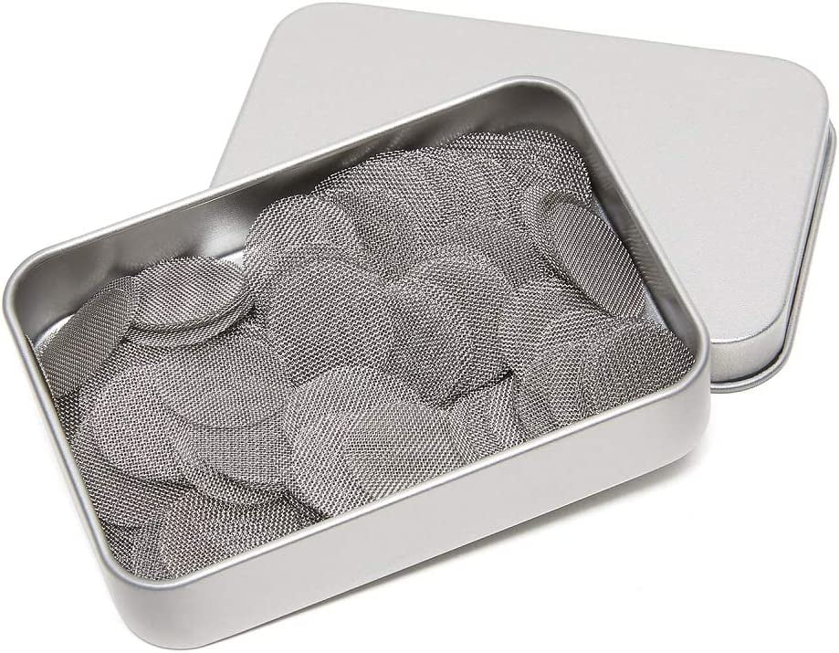 200pcs Metal Pipe Screens, 5/8 Inch Stainless Steel Screens, Pipe