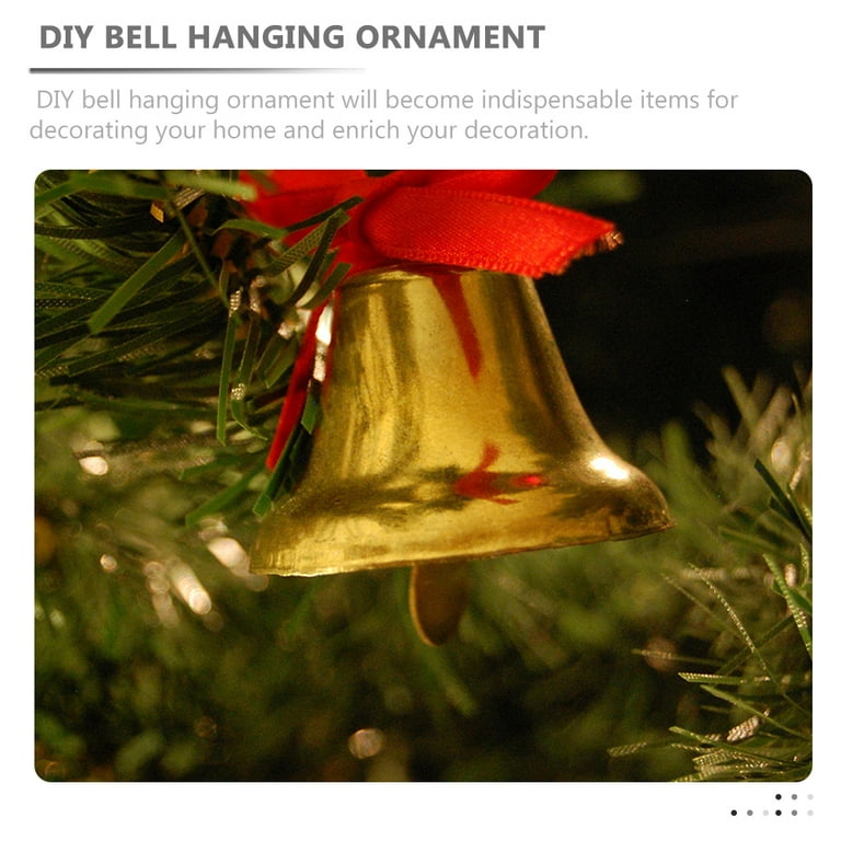 200pcs Mini Decorative Bells Vintage Bells Small Bell Christmas Bells  Hanging Ornaments 