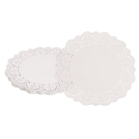 200pcs Paper Doilies, 6.5 Inch Lace Paper Doilies, Disposable Paper Placemats White