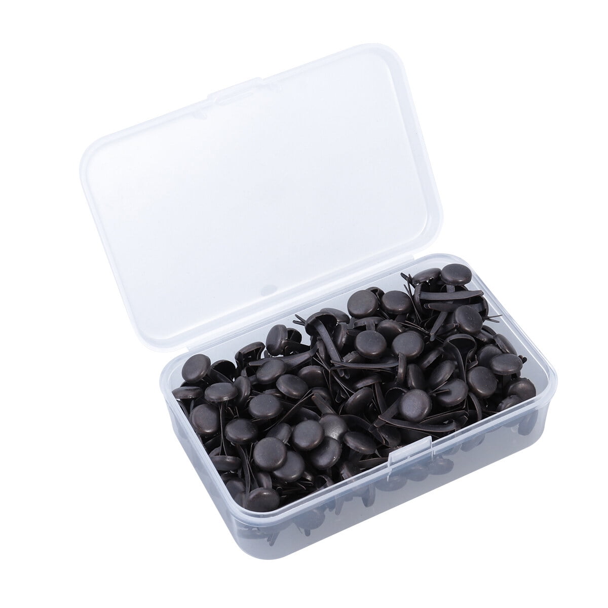 200pcs Paper Fasteners Brass Plated Brads Round Metal Brads with