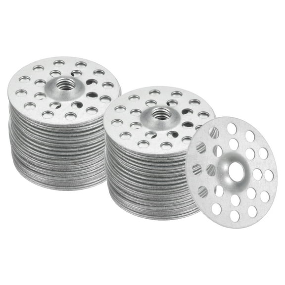 200pcs Plaster Washers 1 Inch Plaster Repair Rings Buttons Zinc Plated Metal Washer Flat Profile Washers for Wall Ceiling Drywall Repair