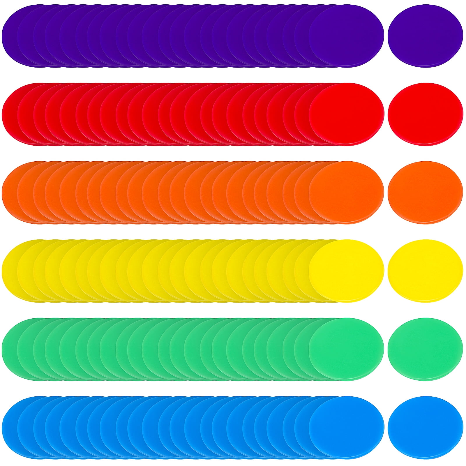 Place Value Disks VICASKY 40pcs Plastic Counting Chips - Colorful Math ...