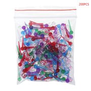 NMOWYBPY 200Pcs Plastic Safety Push Pins, Colorful Thumbtacks for Bulletin Board Corkboard Dressmaking Scarf Tailor Office