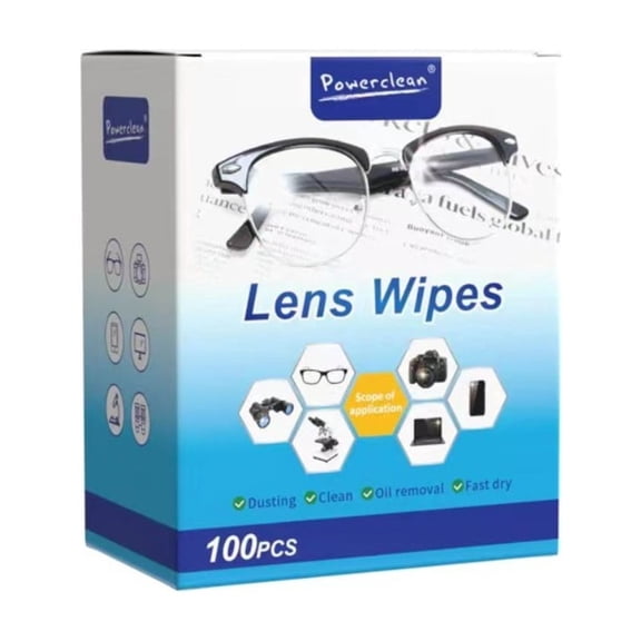 200pcs PreMoistened Glass Cleaning Wipes, Multipurpose Screen & Lens Cleaner, No Battery Required, Non-Electric, For Living Room & Kitchen Use