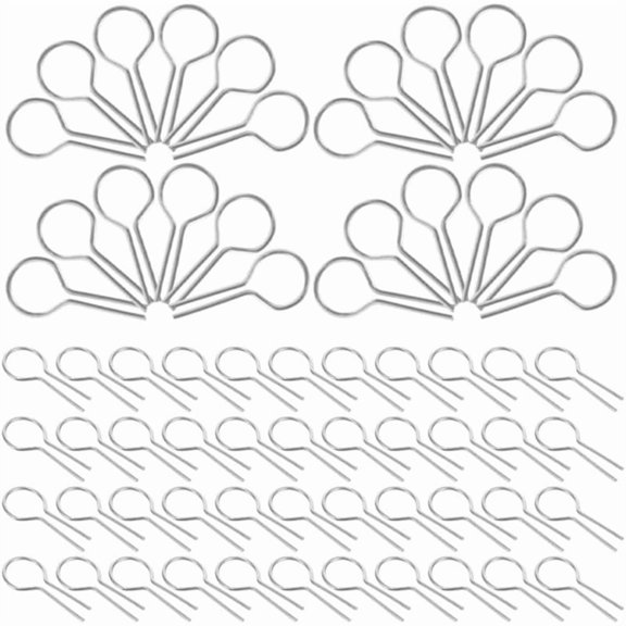 200pcs R-Shaped Nichrome Hanging Burning Hooks High Temperature Clay Hooks for Ceramic Fusing DIY Pendant Craft Bead