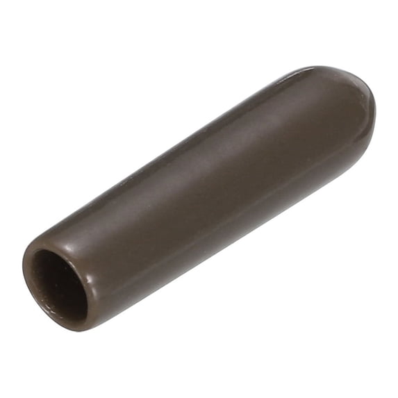 Uxcell Rubber End Caps Vinyl Round End Cap Cover Screw Thread Protectors for Screw 200Pcs Brown 3mm