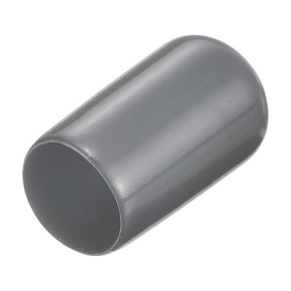 Uxcell Rubber End Caps Vinyl Round End Cap Cover Screw Thread Protectors for Screw 200Pcs Dark Grey 5.5mm