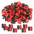 thumbnail image 1 of 200pcs Rubber End Caps Cover Assortment 5mm Screw Thread Protector for Screw Bolt Black Red, 1 of 5
