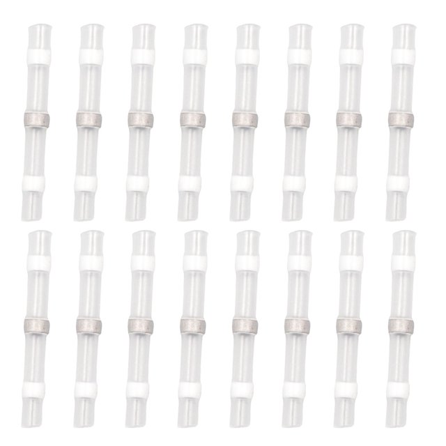 200pcs Solder Seal Wire Connectors Solder Heat Shrink Butt Connector