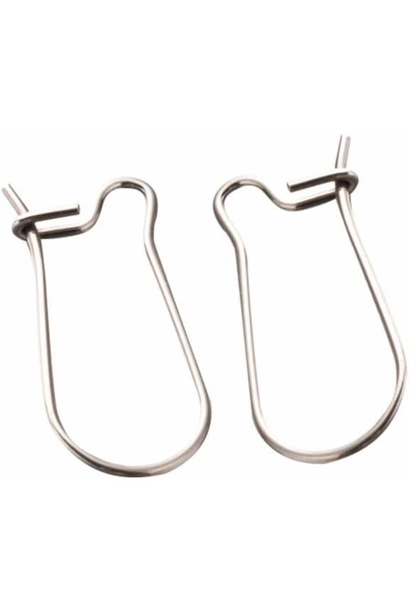 200pcs Stainless Steel Earring Hoops Silver Ear Wires Earring Components for Earring Designs Jewelry Making 304 Stainless Steel