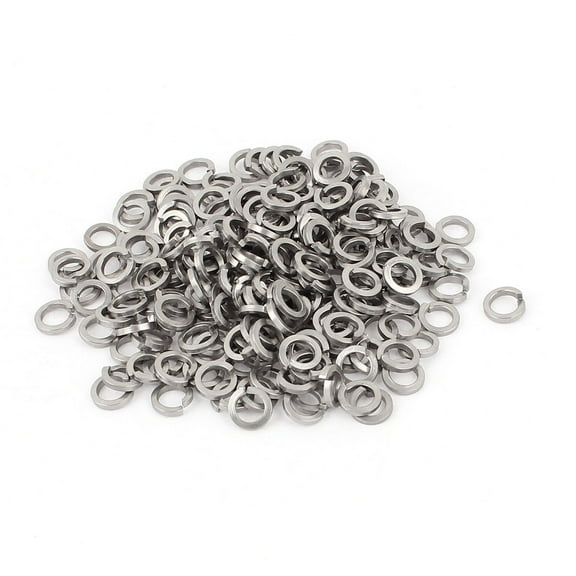 200pcs Stainless Steel M5 Spring Lock Washer Square Section Tool