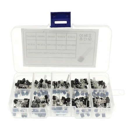 200pcs TO-92 10 Values NPN PNP BC327 2N2907 2N3906 S8050 C1815 Transistor