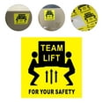 thumbnail image 1 of 200Pcs Self Adhesive Team Lift Symbol Sticker Yellow for Indoor Outdoor Warning, 1 of 7