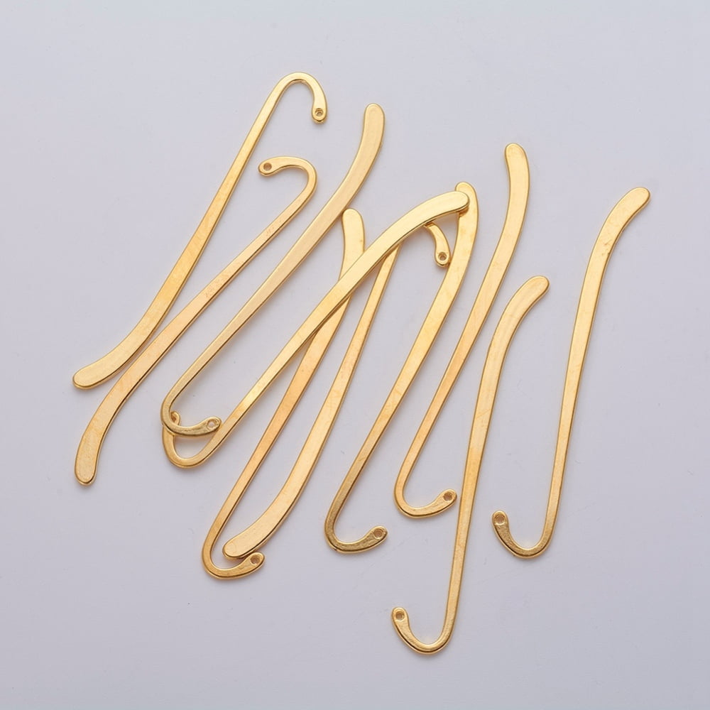 200pcs Tibetan style Alloy Bookmarks Golden Cadmium Free & Lead Free 85x13.5mm Hole: 1.5mm