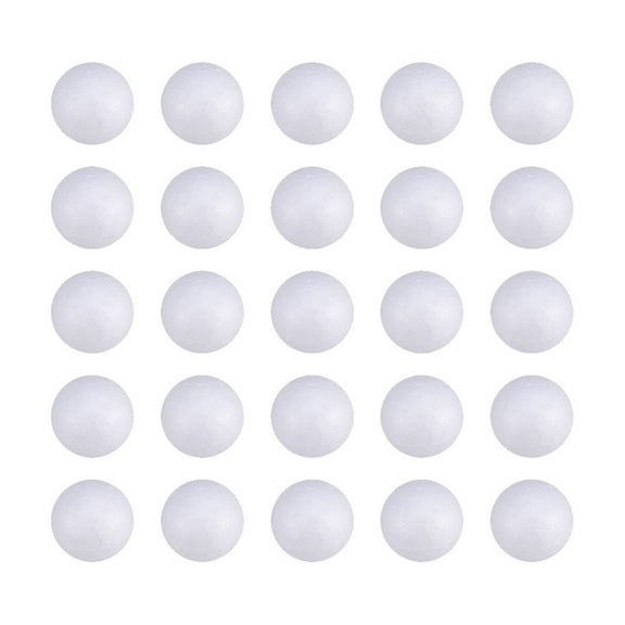 200pcs Wedding Decoration Modeling Craft Solid Polystyrene Balls Round Spheres DIY Stuff White (Solid 2cm)