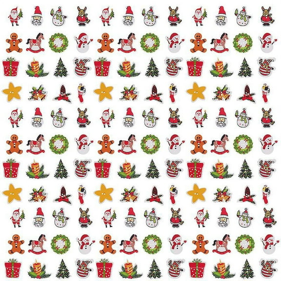 200pcs Xmas Buttons