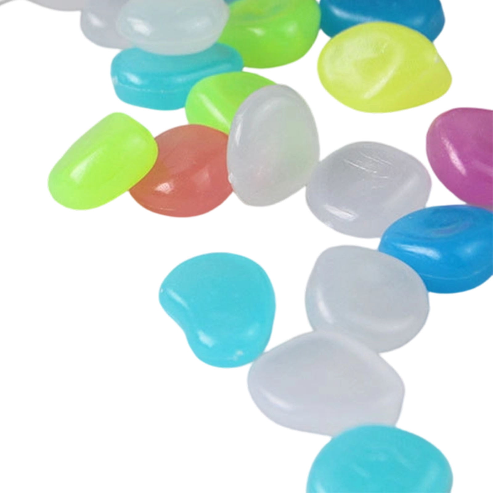 Fresh Look at 200Pcs Yellow Glow In The Dark Pebbles Luminous Garden Stones