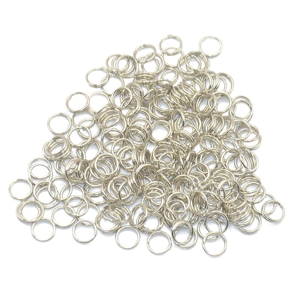 200pieces Steel Plated s Key Chain Key s Small Round s Findings Mobilizable Connector 6mm 6mm