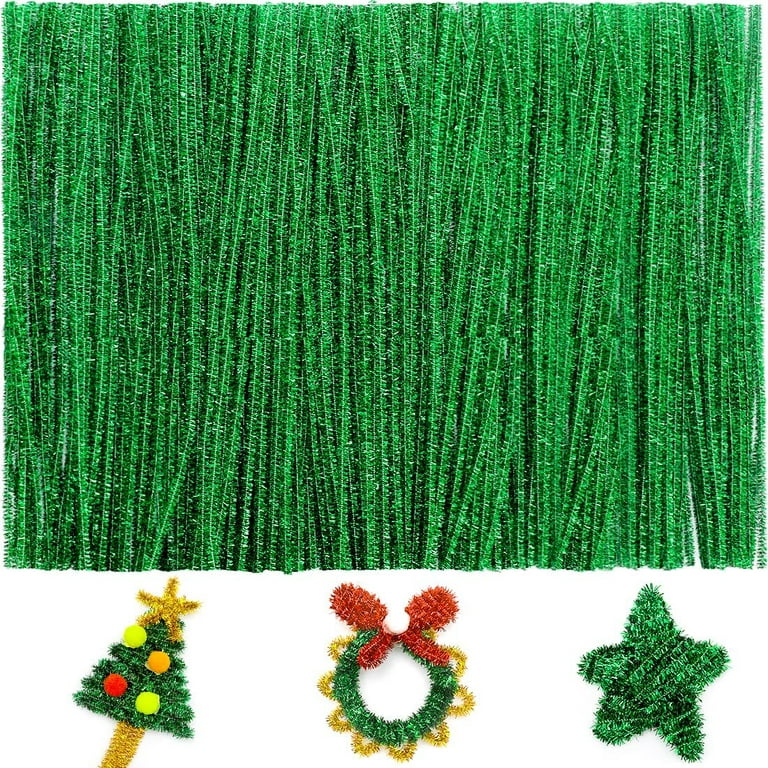 Waycreat 200 Pieces Pipe Cleaners Gold Chenille Stem for DIY Art Craft  Decorations (6mm x 12 Inch)