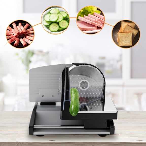 200w Food-grade Stainless Steel Meat Slicer Bread Slicing Machine Fruit Cutter