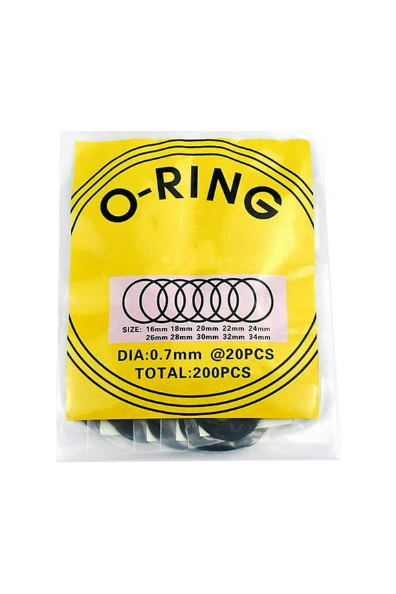200x Watch Back Gasket ,Waterproof, Replacement, Watch Accessories ,Watch Washers Set Rubber Seal for Watch Backs Professional Use Watchmaker