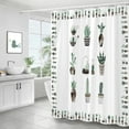 thumbnail image 1 of 200x180cm Curtain for bathroom 3D plant leaves leaf printing waterproof household decorative curtain with hooks shower curtain, 1 of 5