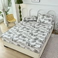 thumbnail image 1 of 200x220cm Washed Cotton Full Enclosure Bedspread Three-piece Set  Home Bedroom Hotel Bedding Bettbezüge und Kopfkissenbezüge, 1 of 6