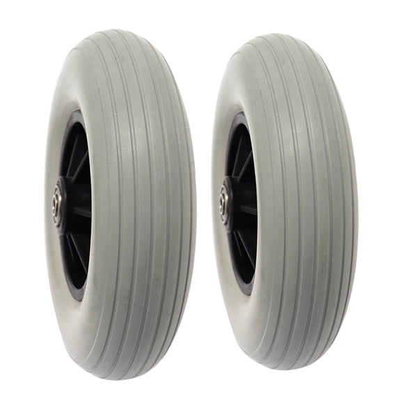 (200x50) Caster Solid Rubber Front Rear Caster Tires Wheels Assembly for Many Standard Wheelchairs Powerchairs/Electric Wheelchair Replace