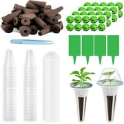 201 Pcs Seed Pods Kit for Aerogarden, Hydroponics Garden Accessories for Starting System，40 Planter Basket，40 Clear Cover,40 Stickers, 40 Grow Sponges and 1 Tweezers