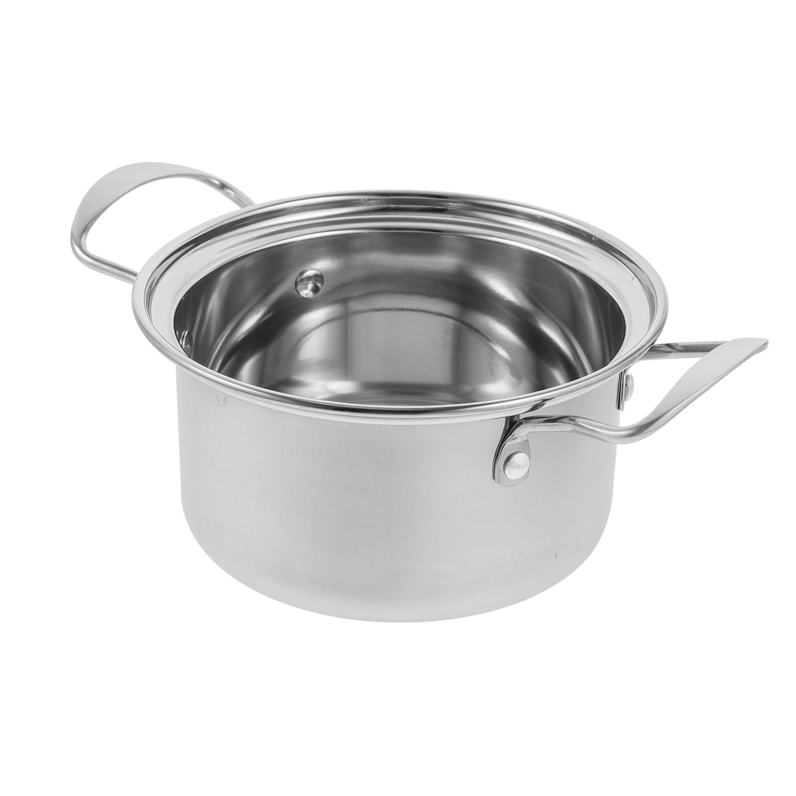 201 Stainless Steel Cook Pot Soup Pan Single Small Hot Cooking Cooker Spaghetti One Individual