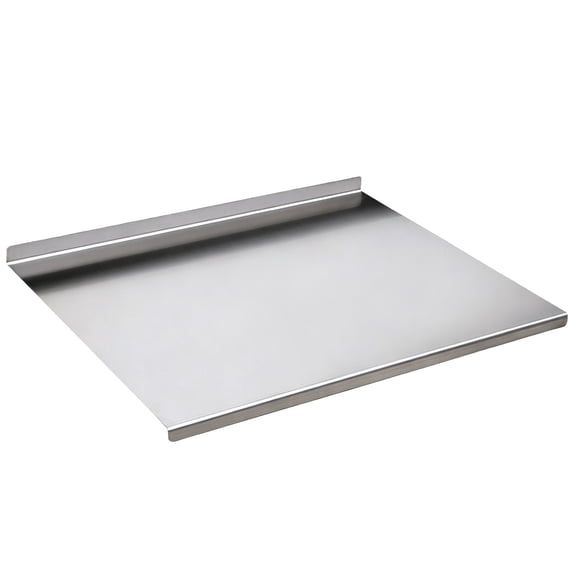 201 Stainless Steel Dough Kneading Board, 19.7" x 15.7" Baking Pastry Mat with Anti-Slip Silicone Pads, Easy Clean Cutting Surface for Kitchen