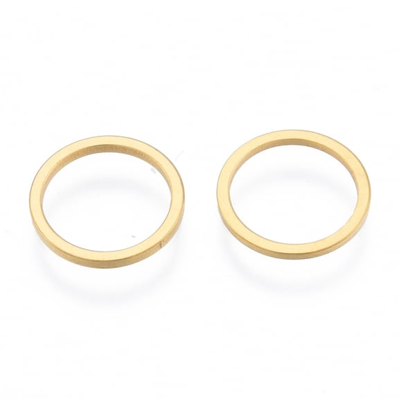 201 Stainless Steel Linking Rings Round Ring Golden 12x1mm Inner Diameter: 10mm