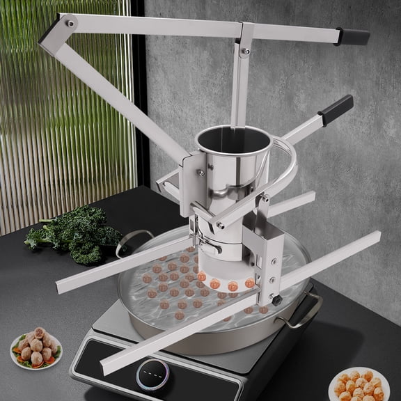 201 Stainless Steel Modern Silver Commercial Making Machine Manual Meatball for Home Kitchens