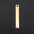 thumbnail image 1 of 201 Stainless Steel Pendants Laser Cut Bar/Rectangle Real 18K golden Plated 30x4x1mm Hole: 1.6mm, 1 of 2