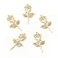 thumbnail image 1 of 201 Stainless Steel Pendants Rose Golden 27x15x1mm Hole: 1.5mm, 1 of 4