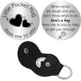 201 Stainless Steel Pocket Hug Inspirational Quote Double Sided Long